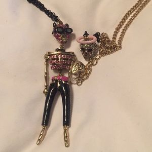 Betsey Johnson angel devil collection necklace